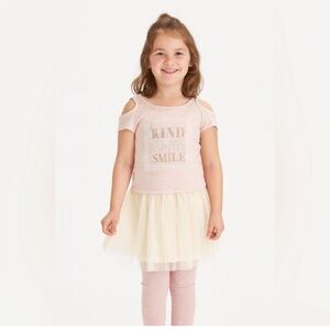 Pink Kids Blouse with Inspirational Print